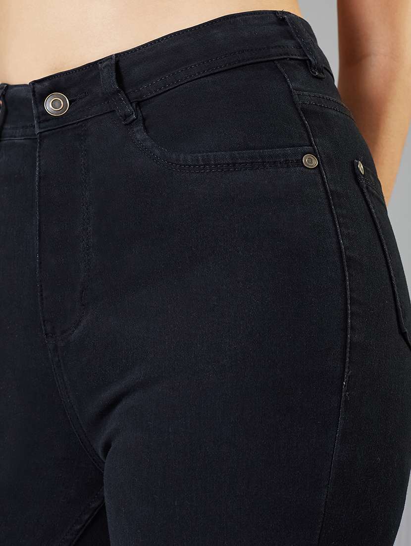 women solid high rise slim fit jeans - 22362302 -  Standard Image - 4