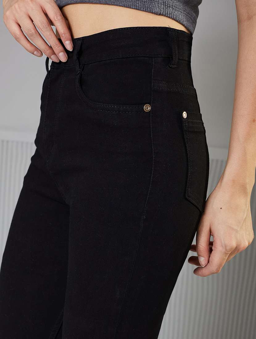 women solid high rise skinny fit jeans - 22362335 -  Standard Image - 4