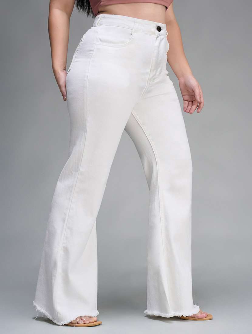 womne plus size solid high rise bootcut jeans - 22362365 -  Standard Image - 1