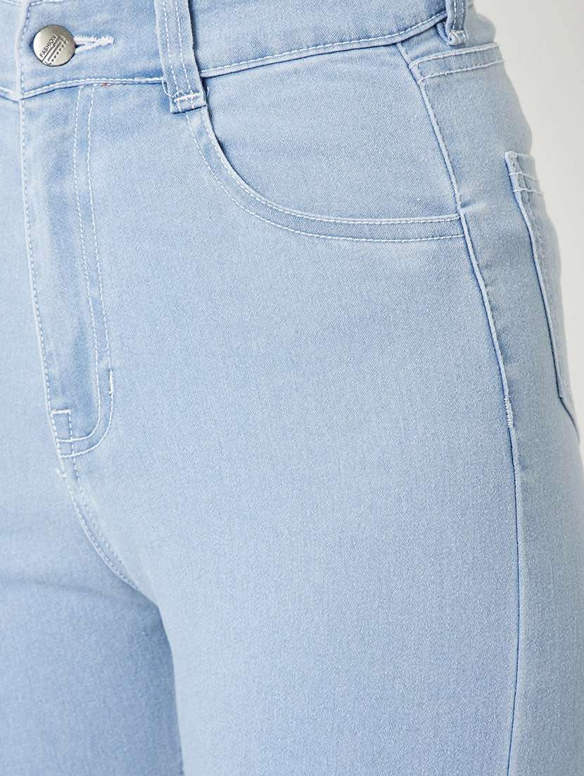 women solid high rise skinny fit jeans - 22362369 -  Standard Image - 4