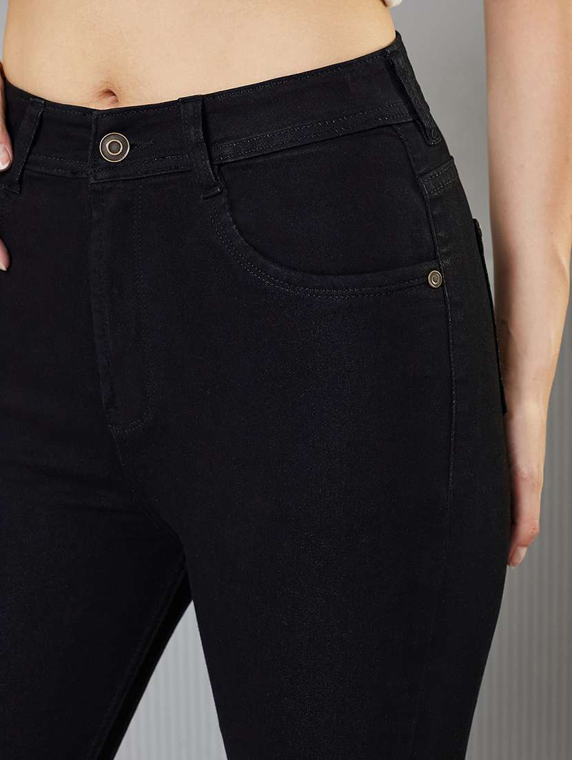 women solid high rise skinny fit jeans - 22362371 -  Standard Image - 4