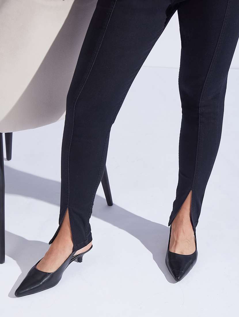 women solid high rise skinny fit jeans - 22362380 -  Standard Image - 4