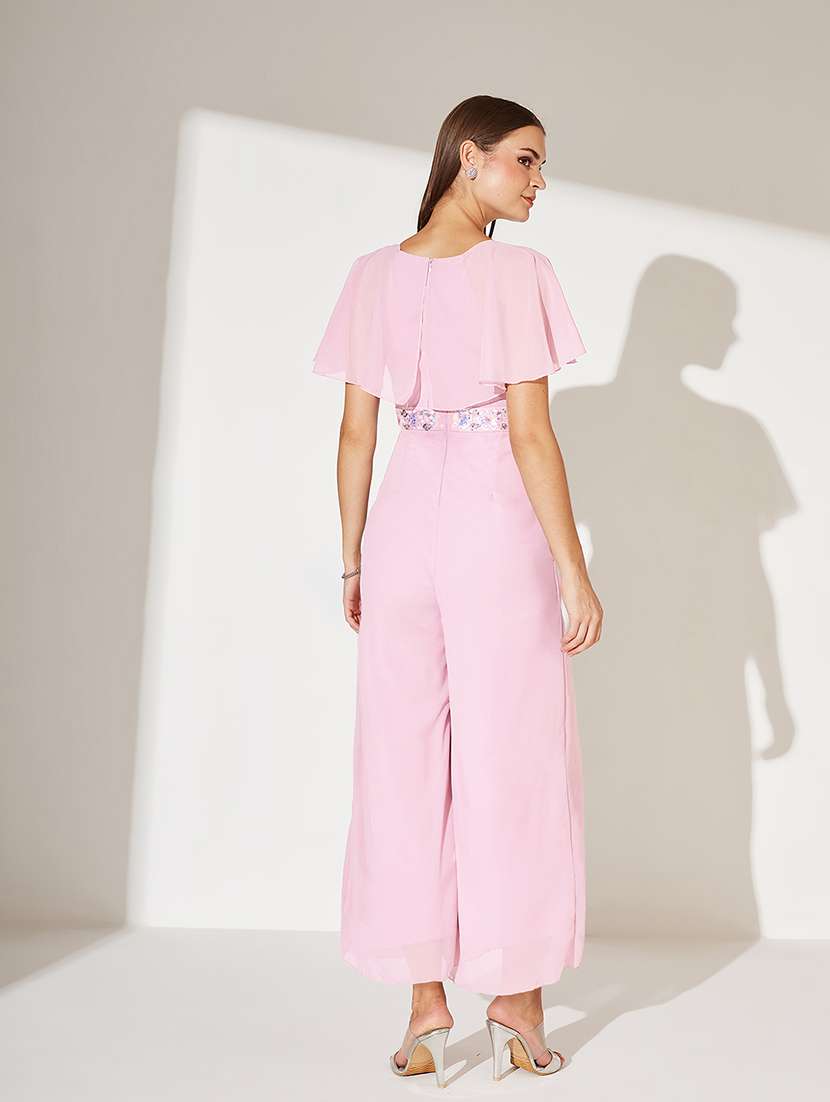 women embellished flute sleeve jumpsuit - 22362442 -  Standard Image - 1