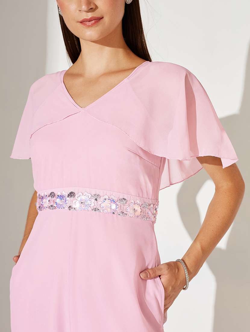 women embellished flute sleeve jumpsuit - 22362442 -  Standard Image - 4