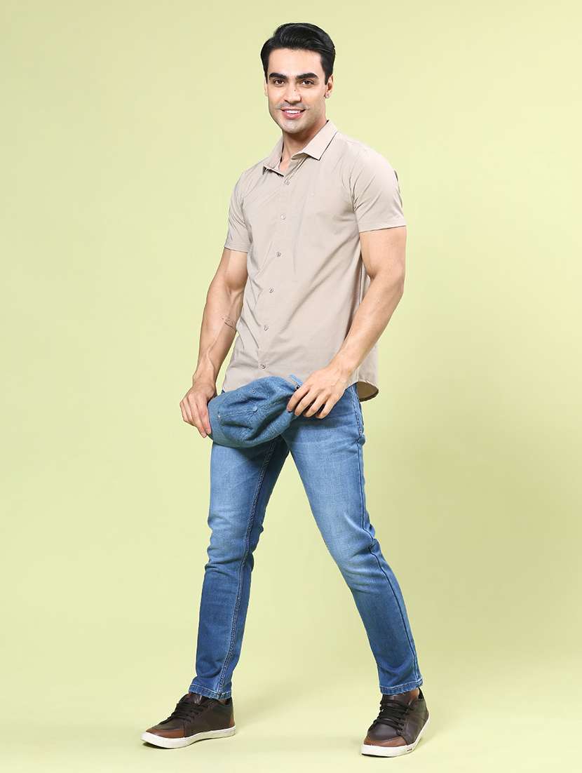 Men Washed Mid Rise Slim Fit Jeans - 22362861 -  Standard Image - 4