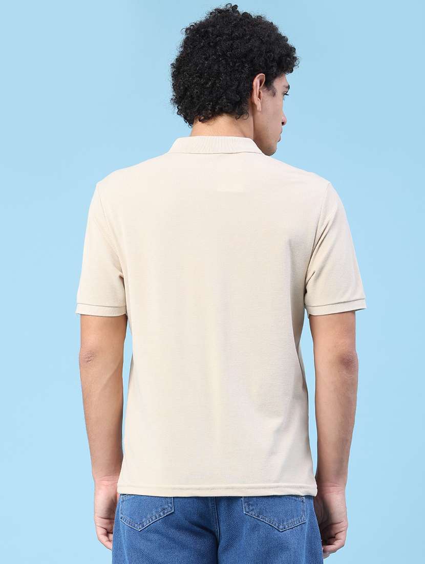 men solid short sleeve regular fit polo t-shirt - 22363153 -  Standard Image - 4
