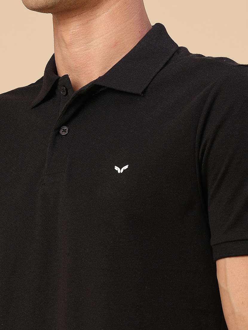 men solid short sleeve regular fit polo t-shirt - 22363154 -  Standard Image - 1