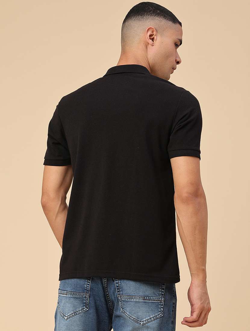 men solid short sleeve regular fit polo t-shirt - 22363154 -  Standard Image - 4