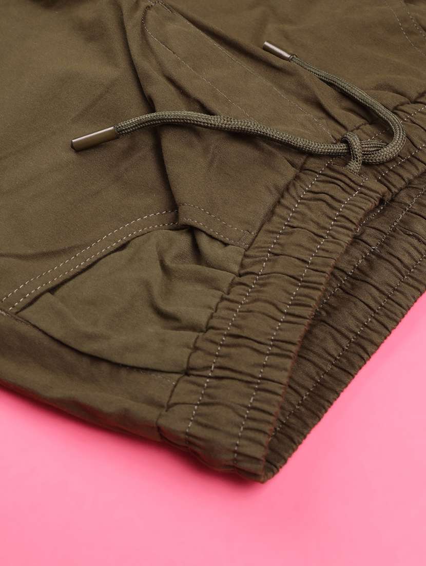 olive cotton casual trouser - 22363186 -  Standard Image - 4