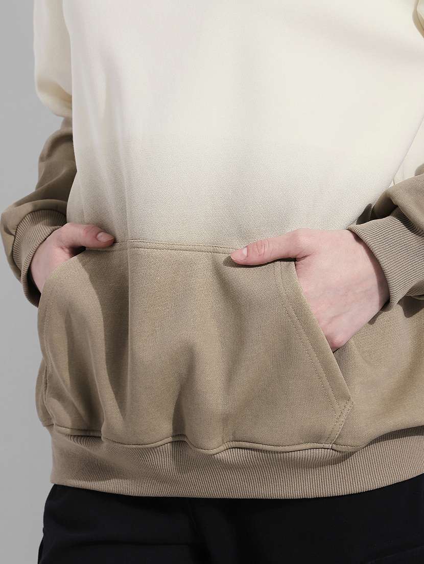 women ombre print long sleeve hooded oversized pullover - 22363230 -  Standard Image - 6