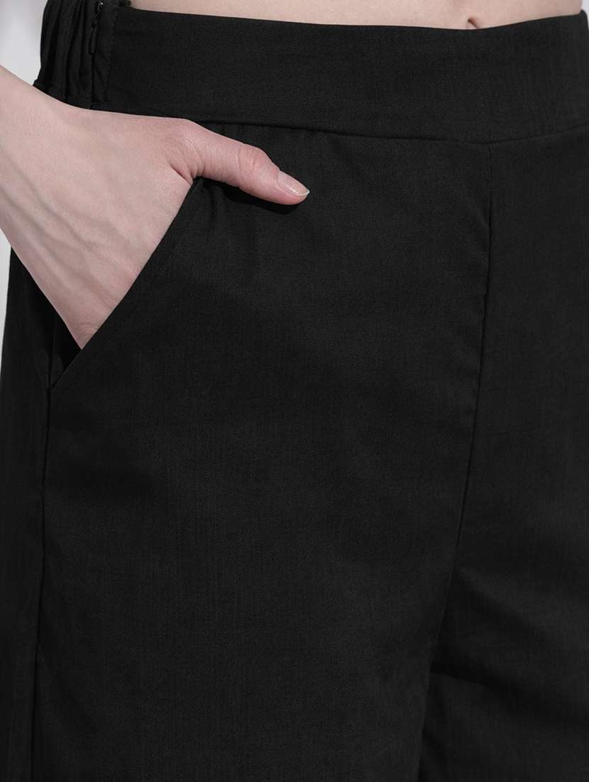 women solid vest top and trouser co-ord set - 22363294 -  Standard Image - 6