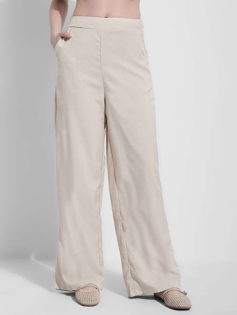 women solid vest top and trouser co-ord set - 22363295 -  Standard Image - 6