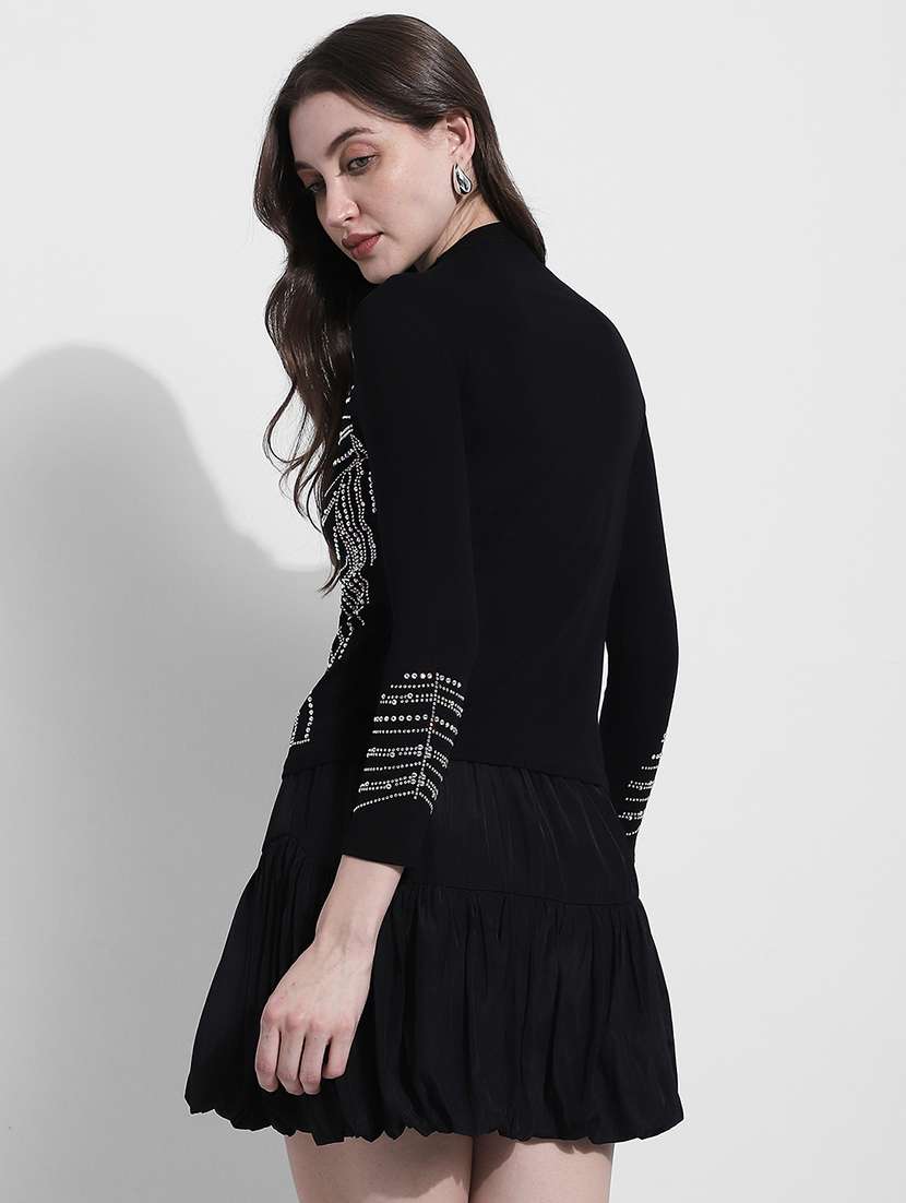 women embellsihed long sleeve top - 22363430 -  Standard Image - 4