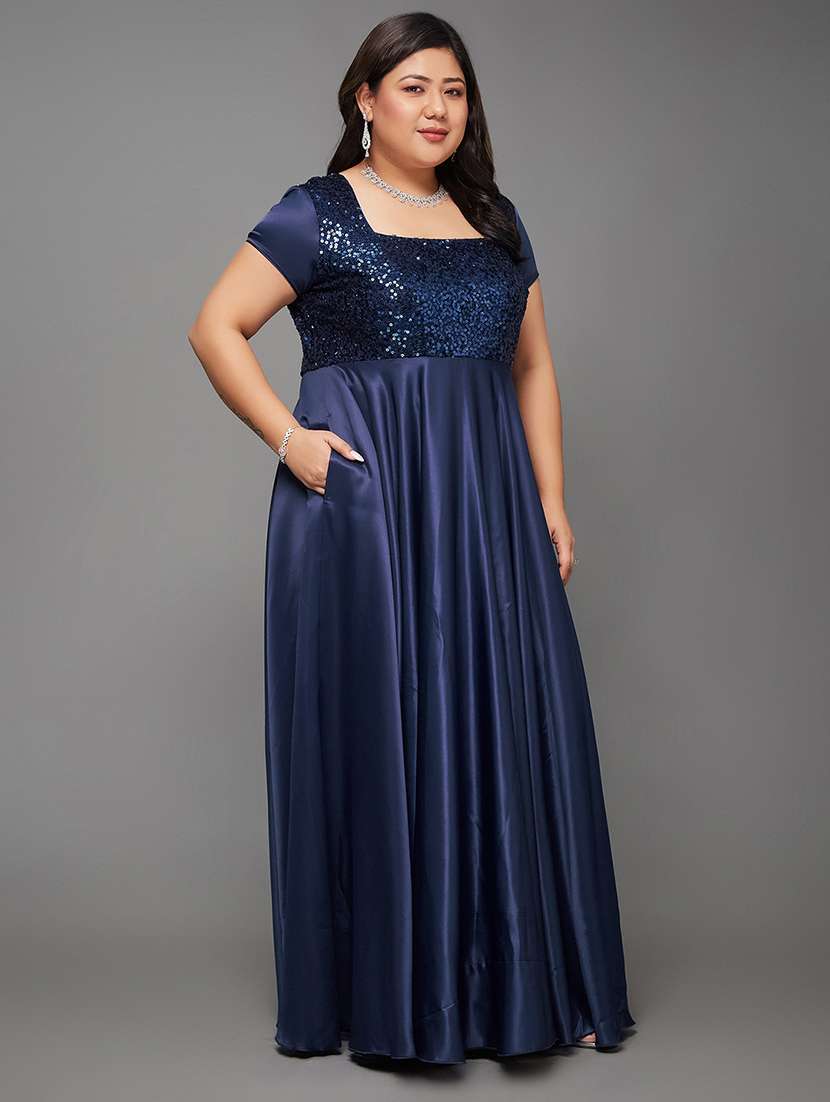 women plus size sequined lace dress - 22363552 -  Standard Image - 1
