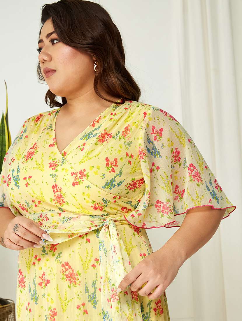 women plus size floral print tiered dress - 22363555 -  Standard Image - 4