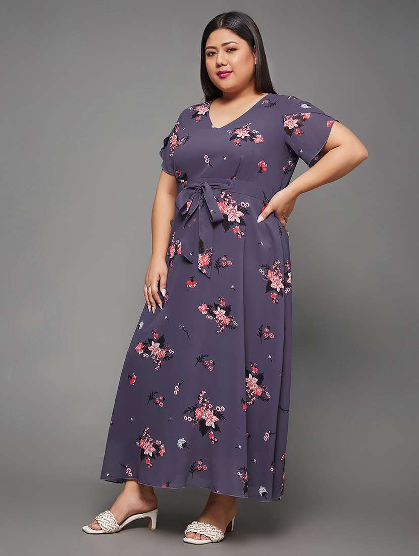 women plus size printed a-line dress - 22363648 -  Standard Image - 1