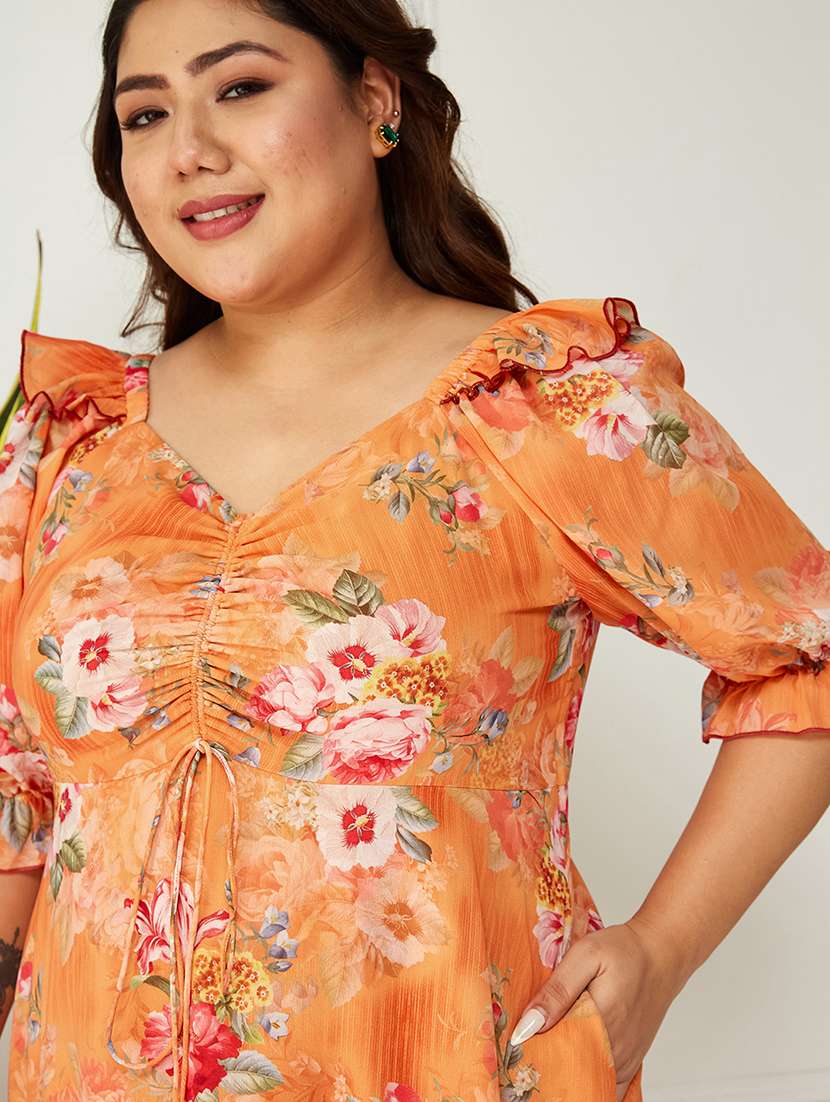 women plus size printed tiered dress - 22363650 -  Standard Image - 4
