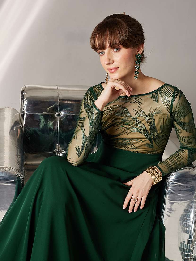 women embellsihed fit & flared dress - 22363678 -  Standard Image - 1