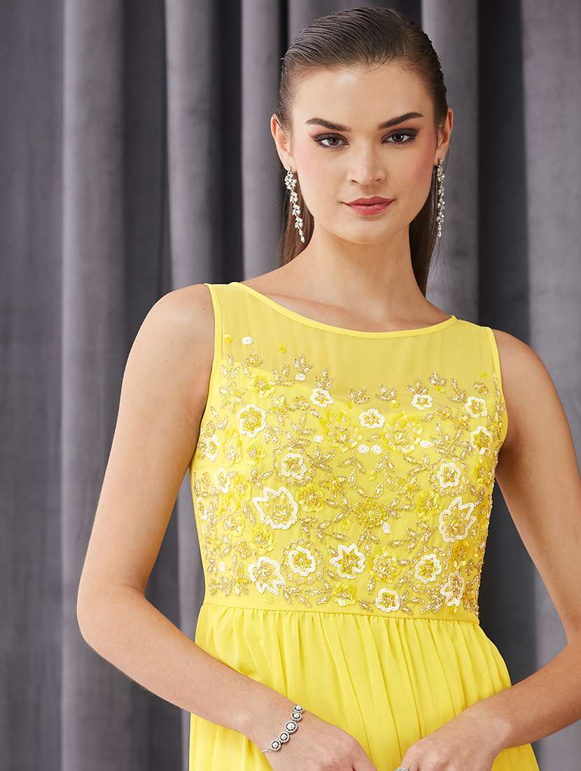 women embellished sleeveless fit & flare dress - 22363683 -  Standard Image - 1