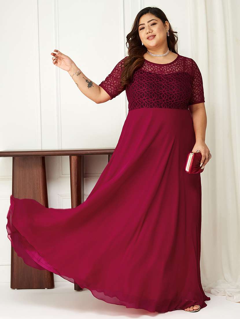women plus size short sleeve fit & flare dress - 22363703 -  Standard Image - 1