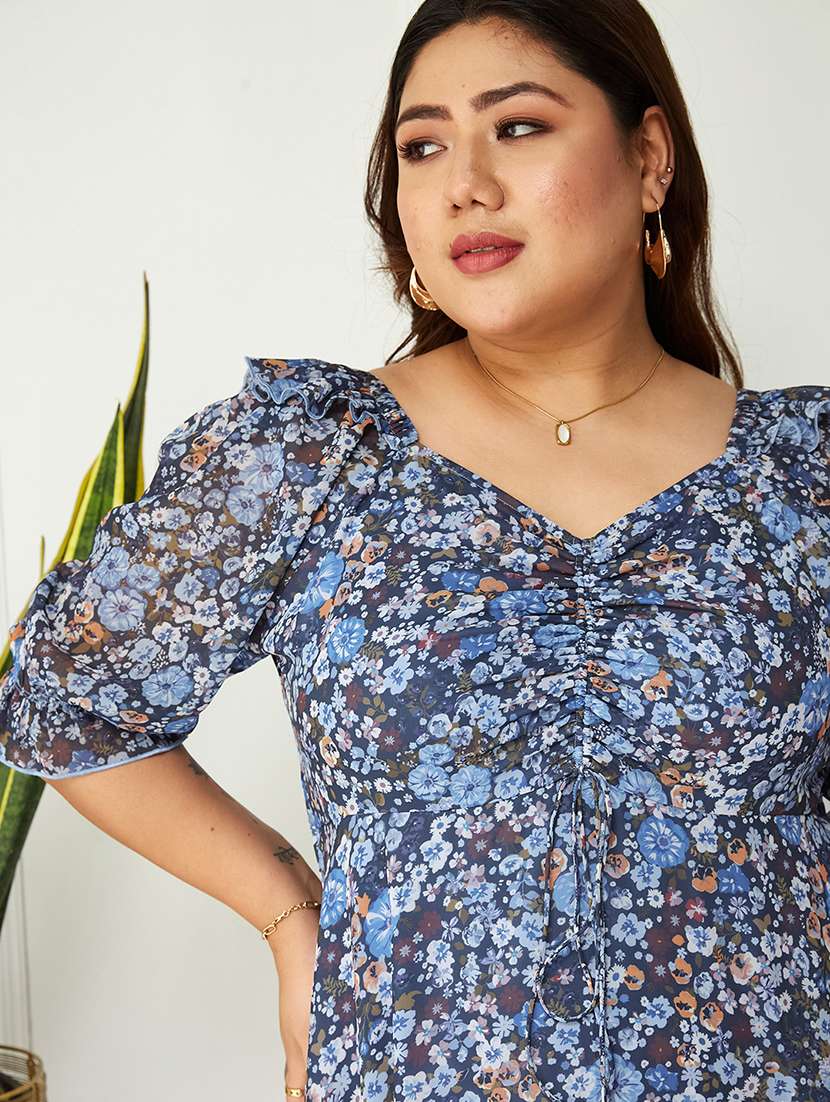 women plus size printed tiered dress - 22363740 -  Standard Image - 4