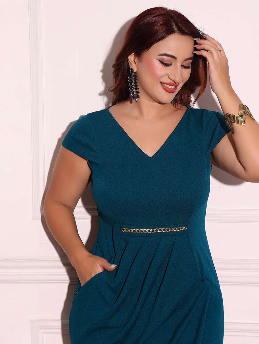 women plus size solid bodycon dress - 22363821 -  Standard Image - 4