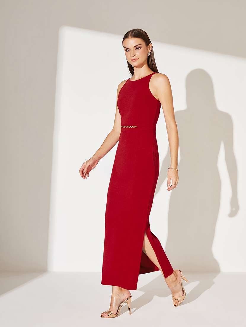 women solid sleeveless bodycon dress - 22363859 -  Standard Image - 1