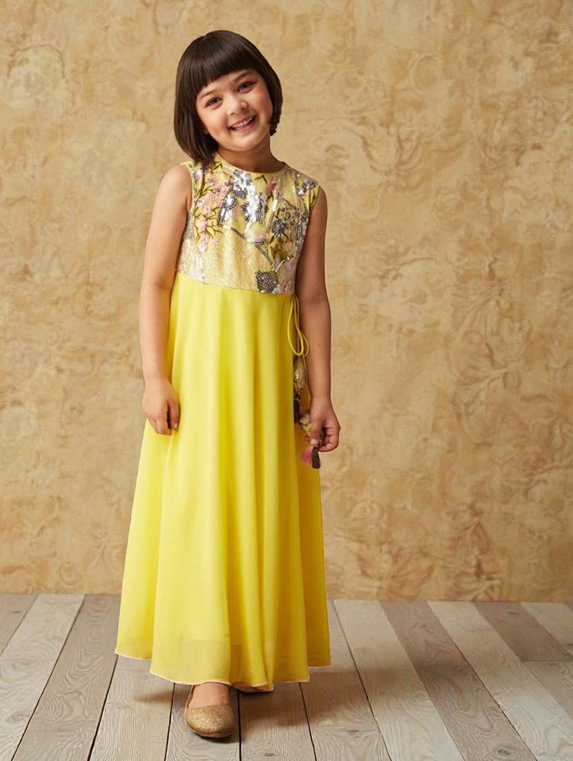 girls embellished sleeveless fit & flare dress - 22363903 -  Standard Image - 1