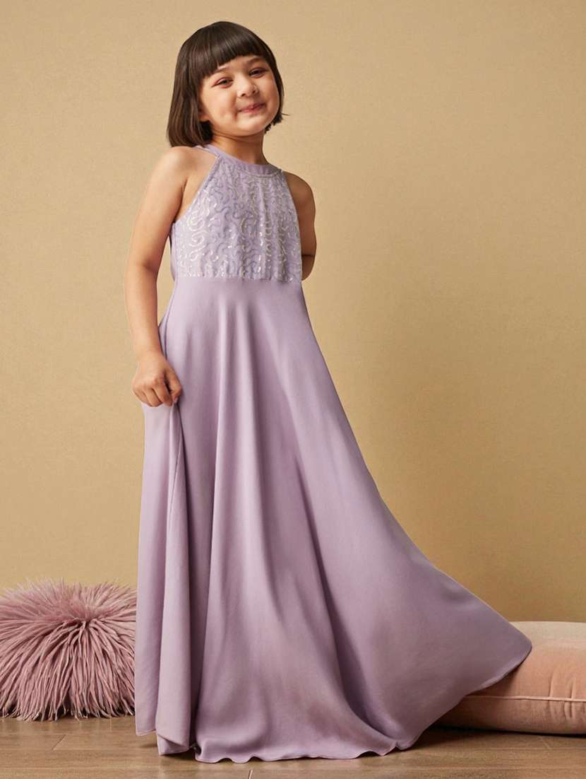 girls embellished sleeveless fit & flare dress - 22363914 -  Standard Image - 1