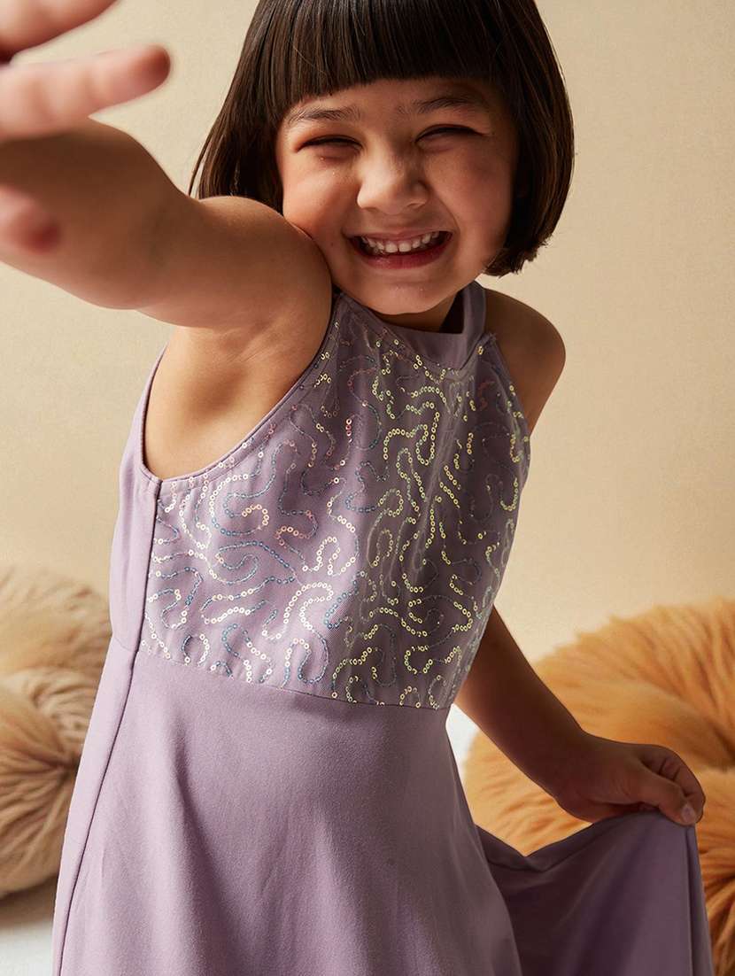 girls embellished sleeveless fit & flare dress - 22363914 -  Standard Image - 4