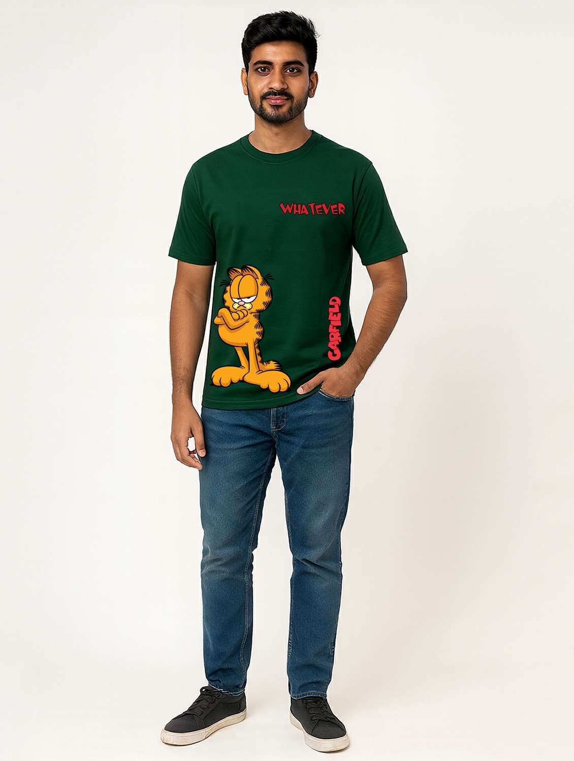 men printed short sleeve regular fit t-shirt - 22363931 -  Standard Image - 1