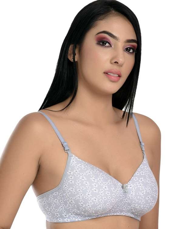 women pack of 3 printed non wired bra - 22363935 -  Standard Image - 1