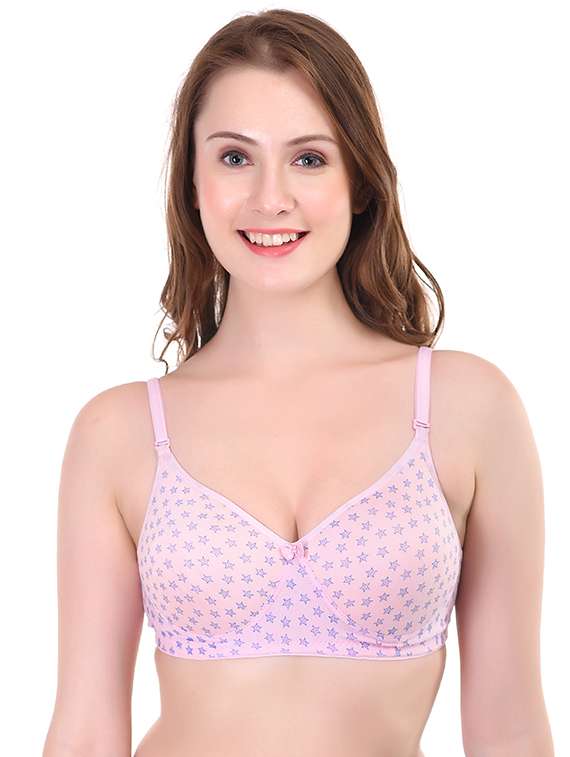 women pack of 3 printed non wired bra - 22363936 -  Standard Image - 1