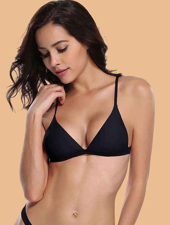 women solid swimwear bikini set - 22363960 -  Standard Image - 1