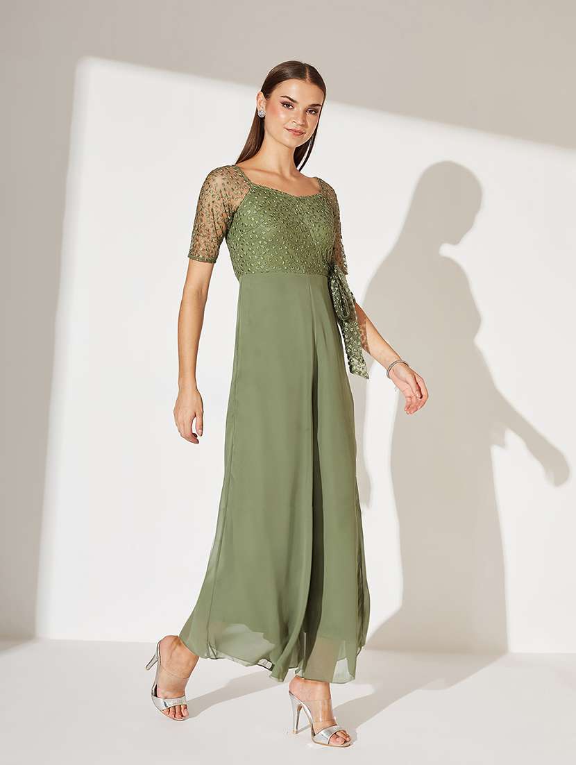 women self designed short sleeve jumpsuit - 22364138 -  Standard Image - 1