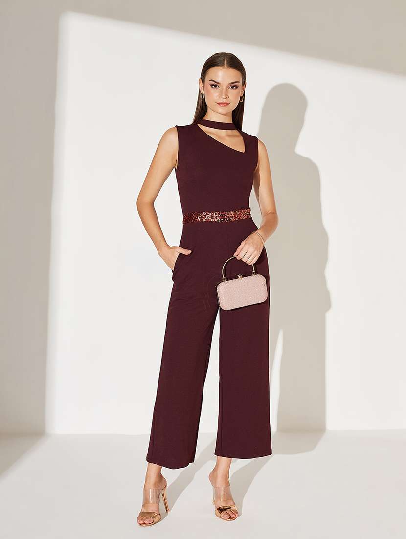women sequined sleeveless jumpsuit - 22364145 -  Standard Image - 4