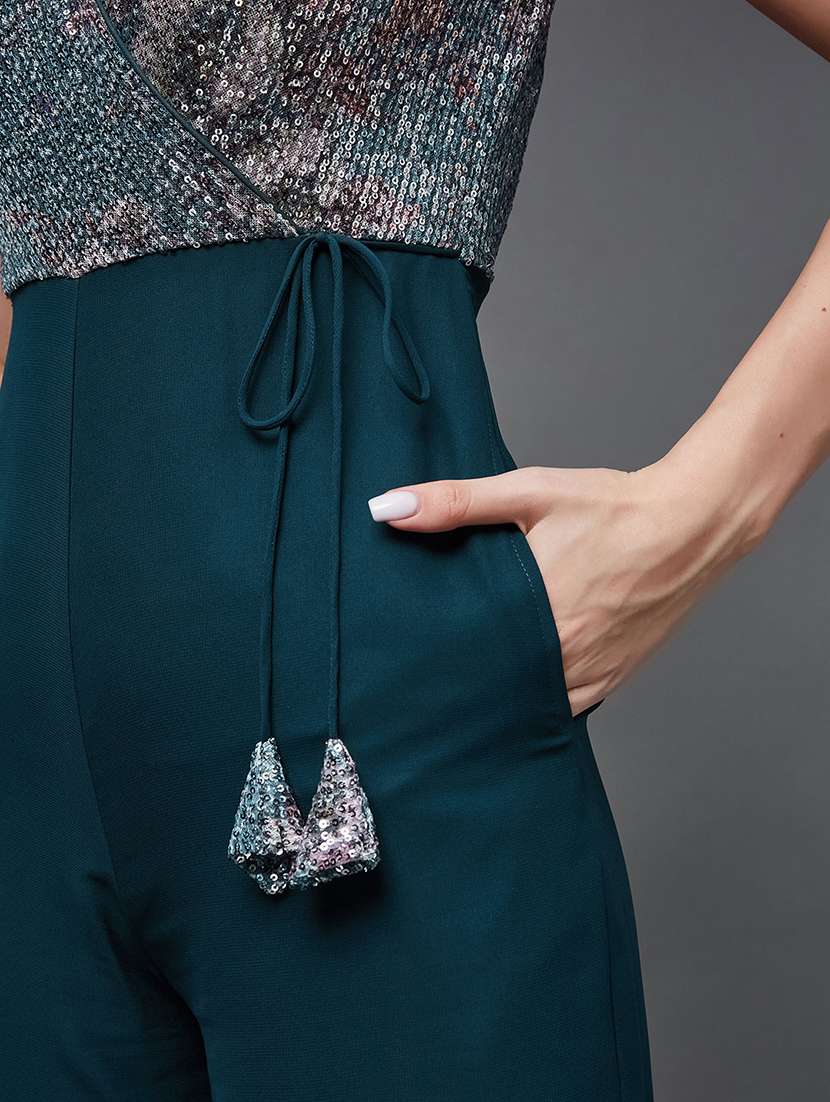 women emebllished short sleeve jumpsuit - 22364152 -  Standard Image - 4