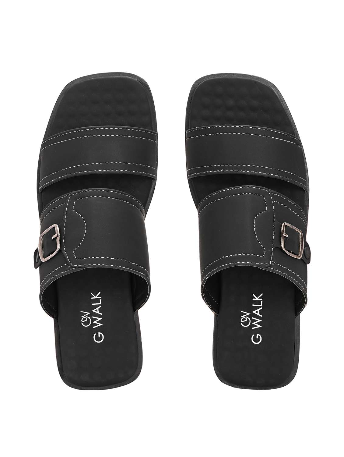 men solid slip on sandal - 22364255 -  Standard Image - 4