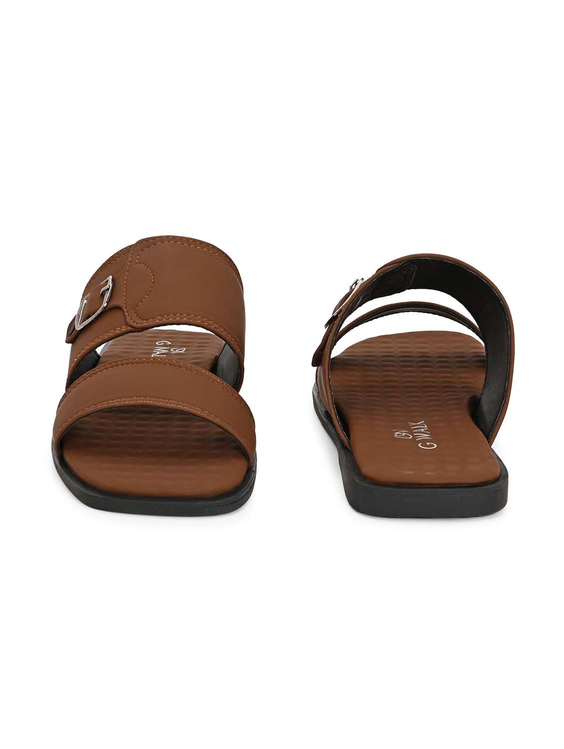 men solid slip on sandal - 22364256 -  Standard Image - 4