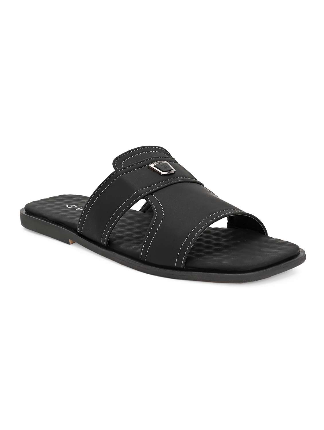 men solid slip on sandal - 22364257 -  Standard Image - 1