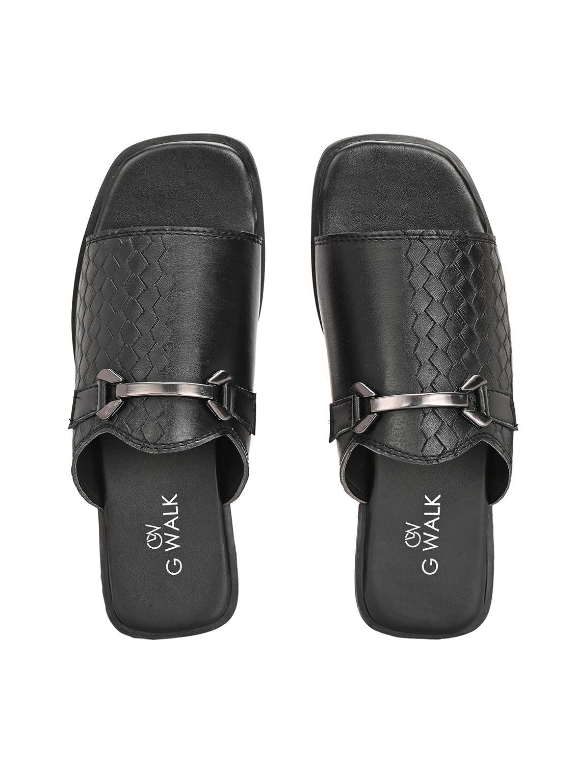 men solid slip on sandal - 22364262 -  Standard Image - 4