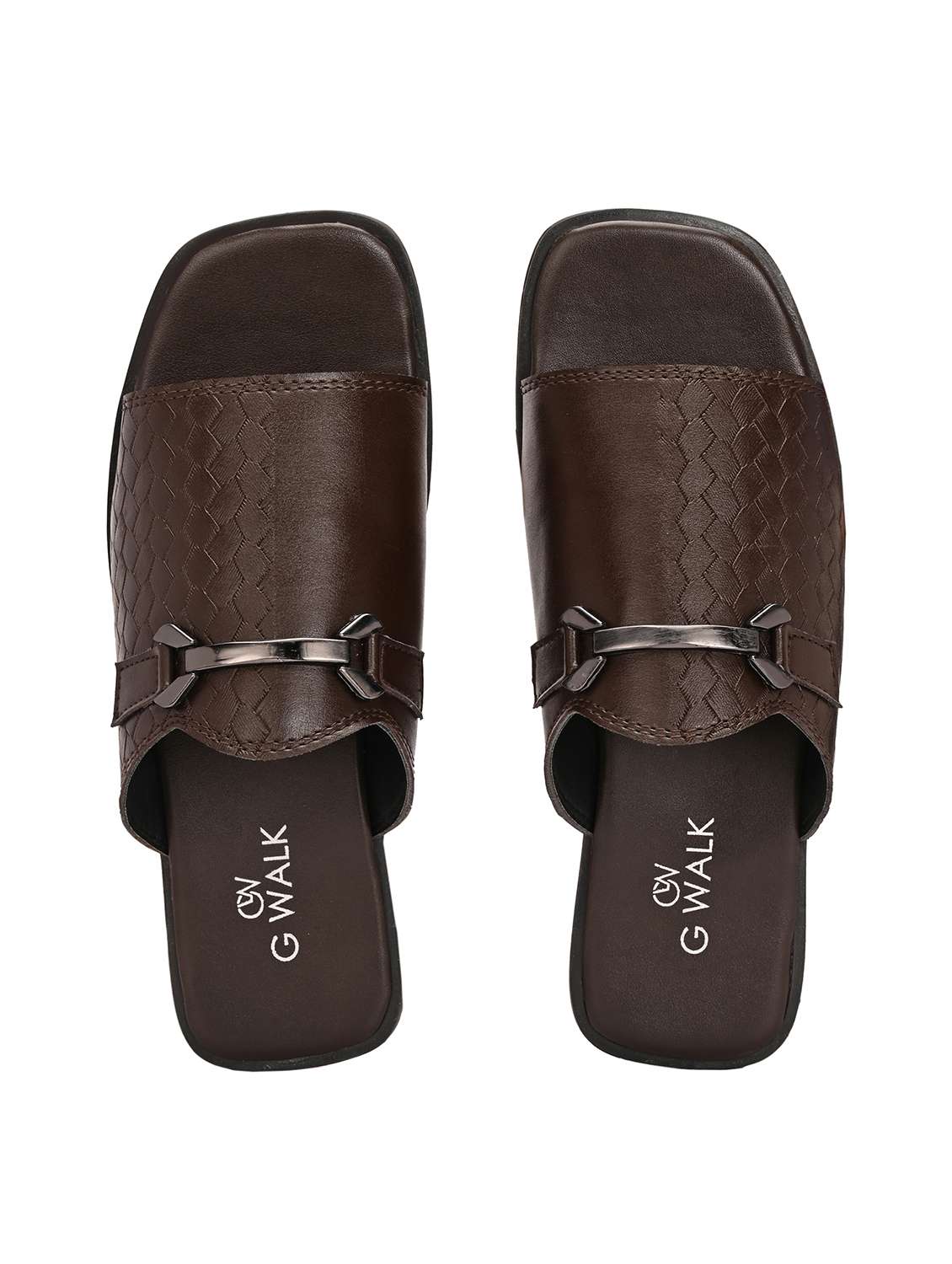 men solid slip on sandal - 22364263 -  Standard Image - 4