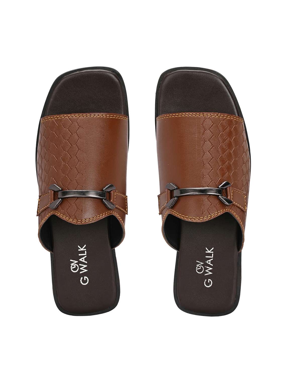 men solid slip on sandal - 22364264 -  Standard Image - 4