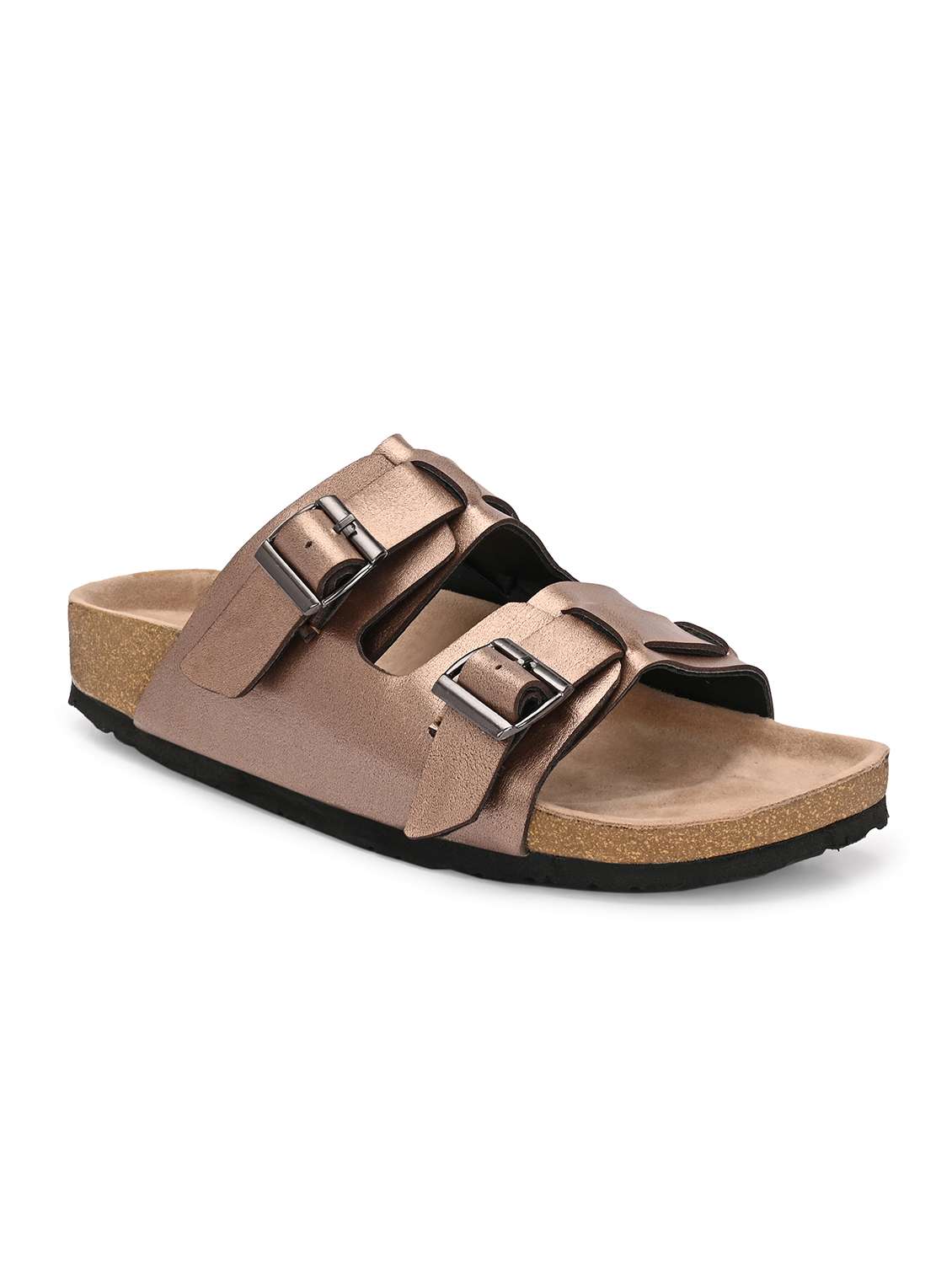 women copper slip on sandal - 22364277 -  Standard Image - 1