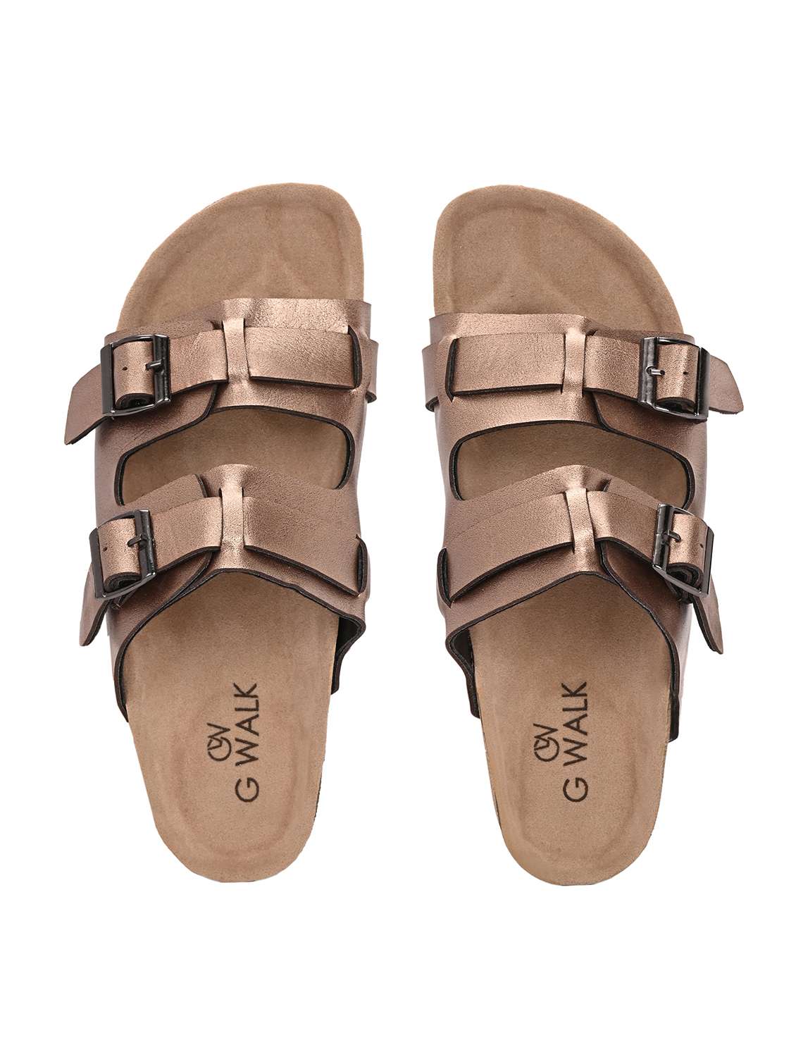 women copper slip on sandal - 22364277 -  Standard Image - 4