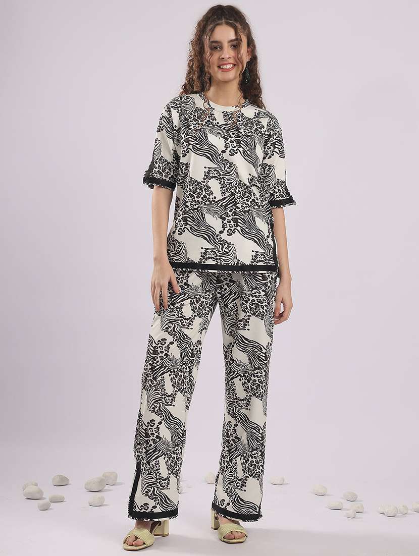 women animal print nightwear pyjama set  - 22364480 -  Standard Image - 1