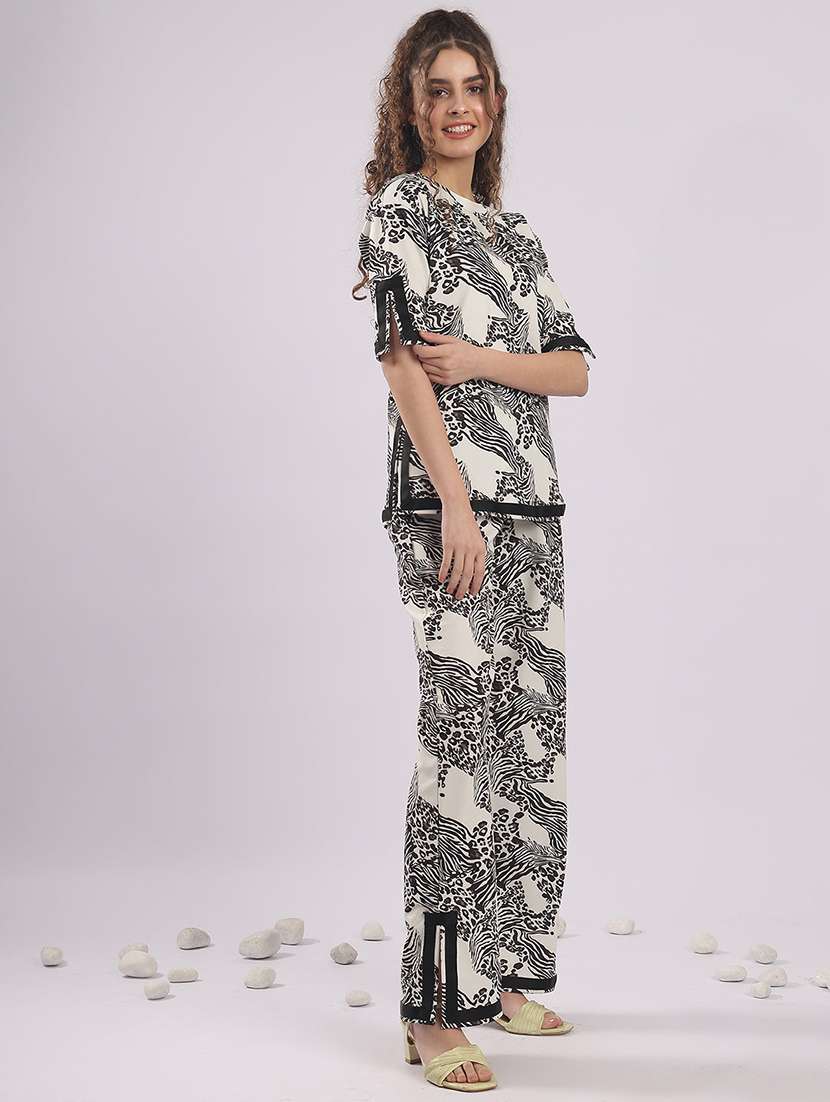 women animal print nightwear pyjama set  - 22364480 -  Standard Image - 4