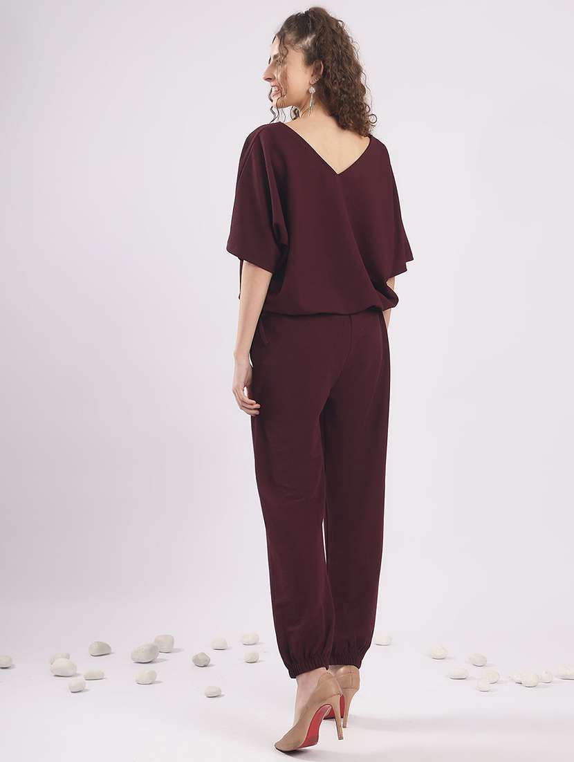 women solid top and trouser co-ord set - 22364508 -  Standard Image - 4