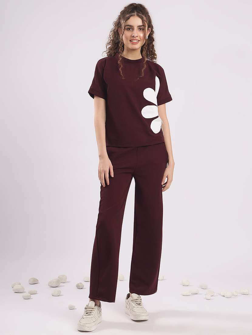women printed top and trouser co-ord set - 22364509 -  Standard Image - 1