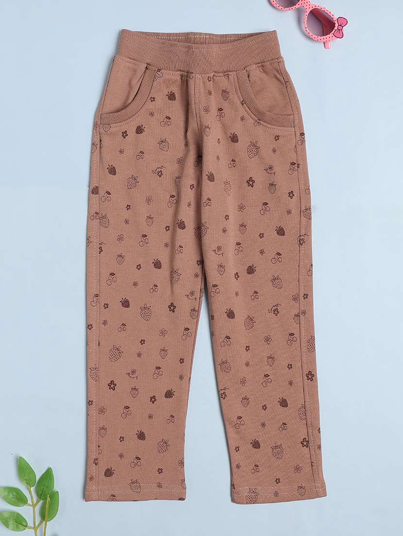 girls printed mid rise pyjama - 22367372 -  Standard Image - 1
